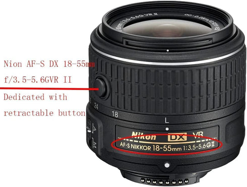 HB-69 Lens Hood Shade for Nikon AF-S(Not for AF-P) DX 18-55mm f/3.5-5.6GVR II(Not for G VR,Not for G EG II),52mm Digital Tulip Flower Lens Hood Bl...