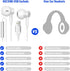 USB Headphone for PC Laptop Magnetic Wired Earbuds Computer Headset with Microphone Control Mute Mic Lightweight Noise Canceling in-Ear Corded Gam...