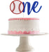 Red and Blue Baseball Cake Topper One Rookie of The Year 1st Birthday Cake Topper One Baseball Cake Topper 1st Birthday Boy for Baseball Theme 1st...