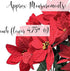 BANBERRY DESIGNS Poinsettia Picks - Set of Poinsettias Stems - 7 Red Christmas Flowers Each - 11" H - Poinsettia Flower Bunch for Decorations - Ho...
