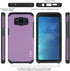 J&D Heavy Duty Dual Layer Hybrid Shock Proof Protective Rugged Bumper Case for Samsung Galaxy S8 Active, Purple...