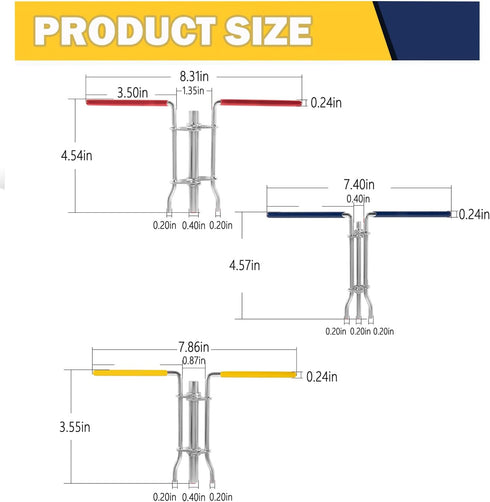 3 Pcs/Set Hydraulic Cylinder Piston Repair Seal Kit,Hydraulic Seal Installation Tools, U-Cup Rod Seal Installation Tool Kits Upgraded Seal Twistor...