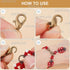 400Pcs 8 Colors Lobster Claw Clasp Lobster Clasps Bulk Alloy Swivel Lanyard Snap Trigger Fastener Hooks Clips Findings for Jewelry Making DIY Wome...