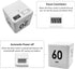 Kitchen Cube Timer, Kids Timer for ADHD Productivity Workout Flip Classroom for StudyTime Countdown Management Settings 15 20 30 60 Mins, White...