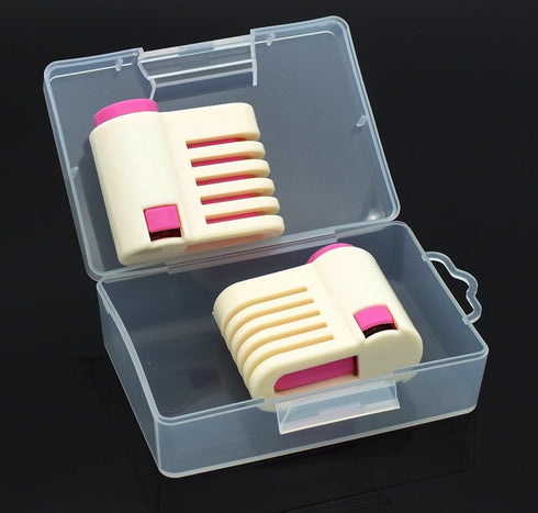 2PCS DIY Cake Slicer, Stratification Auxiliary, Bread Slice, Toast Cut, 5 Layers Leveler Slicer, Kitchen Fixator Tool (2, Rose Red)...