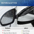 Car Rearview Mirror Rain Eyebrow Shield,Car Mirror Rain Protector Film,Mirror Visor Guard for Most Car, Truck and SUV (Solid Black, 2PC)...