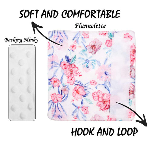 Baby Car Seat Belt Covers, Floral Stroller Seat Strap Covers, Car Seat Straps Shoulder Pads for Girls Boys, Mink Seat Belt Protectors for Car Seat...
