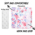 Baby Car Seat Belt Covers, Floral Stroller Seat Strap Covers, Car Seat Straps Shoulder Pads for Girls Boys, Mink Seat Belt Protectors for Car Seat...