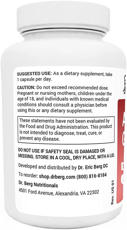 Dr. Berg Adrenal Glandular - Hormone Balance Formula That Supports Healthy Adrenal Function - Adrenal Fatigue Supplements - 60 Capsules...
