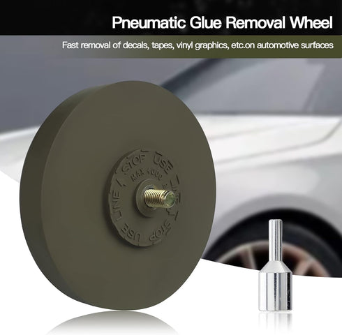 Tucana Green Rubber Eraser Wheel, Decal and Adhesive Remover Tool, Remove Pinstripes, Stripes, Stickers and Graphics on Car, RVs, Boat and Trucks ...