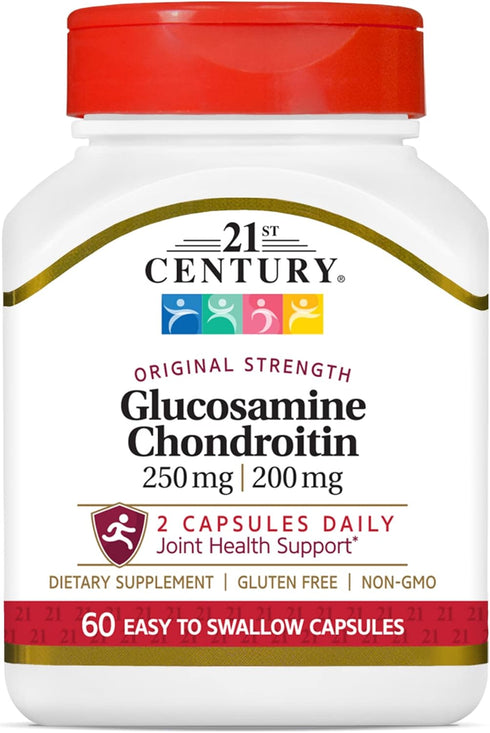 21st Century Glucosamine Chondroitin 250/200mg - Original Strength, 60 Count...