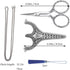 SHWAKK Embroidery Scissors Exquisite Stainless Steel Sharp Tip Retro Scissors with Sheath Chain Sewing Scissor for Sewing,Embroidery, Needlework...