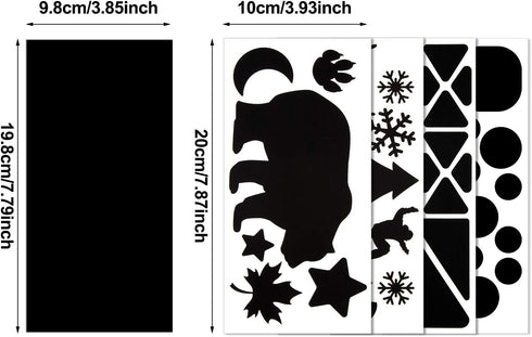 10 Sheets Repair Patches Down Jacket Black Nylon Fabric Patch Winter Self Adhesive Different Size and Shapes Clothes Clothing Repair Kit for Down ...