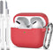 AirPods Pro Case Cover, Military Grade Anti-Fall Soft Silicone Shock-Absorbing Protective AirPods Pro 2nd/1st Generation Case with Keychain and Cl...