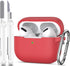 AirPods Pro Case Cover, Military Grade Anti-Fall Soft Silicone Shock-Absorbing Protective AirPods Pro 2nd/1st Generation Case with Keychain and Cl...
