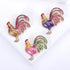 Cute Rooster Lapel Brooch Pin for Women Girls Gold Plated Cock Chicken Hen Farm Animal Enamel Pins Clip Sweater Coat Backpack Brooches Pins Fashio...