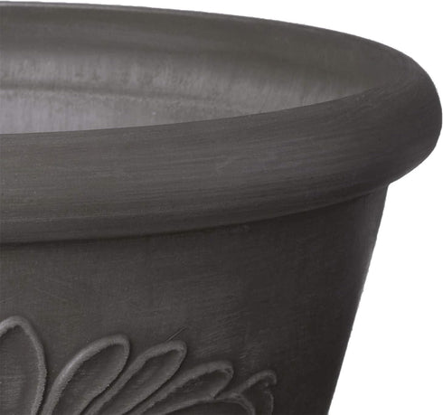 Arcadia Garden Products PSW TA20DC Bulb Pan, 8 by 3-Inch, Dark Charcoal, 8"x3"...