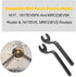 RA1152 Offset Router Wrenches Compatible With Bosch 1619EVS, 1613, 1613EVS, 1613AEVS, 1617EVS Plunge Routers - for Router Bit-Changing, Including ...