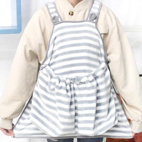 Ferret Sling Carrier - Fleece Small Pet Carrier Bag Soft Breathable Hands Free Shoulder Front Chest Apron Bonding Pouch Accompany Carrier for Smal...