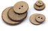 100pcs 20mm(0.787inch) Brown Natural Coconut Shell Buttons, 2 Holes Eco-friendly Wooden Buttons for Sewing, Children Handmade Scrapbooking, Baby C...