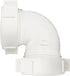 Plumb Pak PP55-5W Sink Drain Pipe Elbow with Reducing Washer, 90 Deg, 1-1/2 in, Plastic, 1 Count (Pack of 1)...