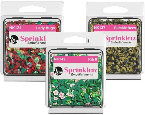 Sprinkletz Bugs Bundle Tiny Polymer Clay Pieces for Crafts, Scrapbooks 1800 Pieces...