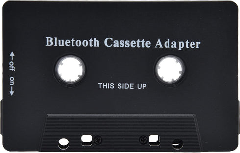 Qiilu Car Tape Player Adapter Cassette Tape Player Adapter Abs Wireless Car Cassette Player Adapter Car Bluetooth Cassette Reiver Converter with U...