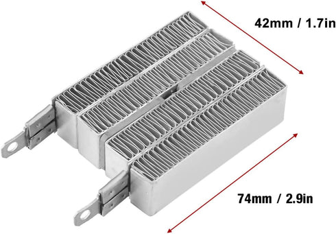 PTC Heating, Electric PTC Heater Heating Heater Kit Thermostatic Insulated PTC Ceramic Air, Space Heater Accessories (12V 70W)...