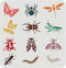 FINGERINSPIRE Butterfly Dragonfly Stencil 11.8x11.8 inch, Bee Ant Spider Worm Cockroach 12 Patterns Animal Stencil, Reusable Large Stencils for Pa...