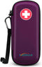 Epipen Medical Carrying Case, Hard Shell EVA Shock Absorption Travel Medication Organizer Bag Emergency Medical Pouch Holds 2 EpiPens, Asthma Inha...