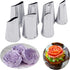 Hendiy 7Pieces/set Cake Decorating Tips Set Cream Icing Piping Fondant Rose Nozzle Pastry Tools Fondant Decorating Tools...