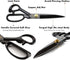 CINKCO® 10.0 inch Professional Sewing Scissors Heavy Duty 65Mn Forged Alloy Steel Premium Household Office Shears Ultra Sharp for Thickened Leathe...