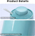 ONTUBE Ceramic Sugar Bowl with Lid and Spoon,Porcelain Seasoning Box Salt Bowl,8oz ?Turquoise Blue?...