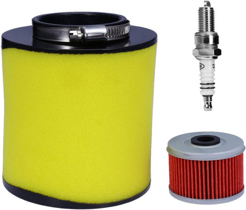 17254-HN5-670 Air Filter, Oil Filter & Spark Plug for Honda Rancher 350 TRX350TE / TRX350TM / TRX350FE / TRX350FM Foreman 400 450 TRX400FW TRX450S...