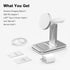 Wireless Charger 3 in 1 Charger Station Fast iPhone Charging Station with Adapter for 15,14,13,12 Pro/Max/Mini/Plus, iWatch 8/7/6/SE/5/4/3/2 and A...