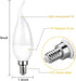 E12 Flame Bulbs 8 Packs, 3 Mode LED Candelabra Flame Light Bulb 2.0 Watt Warm White Chandelier Flame Bulbs,1800k Candle Light Bulbs, Flame Tip for...