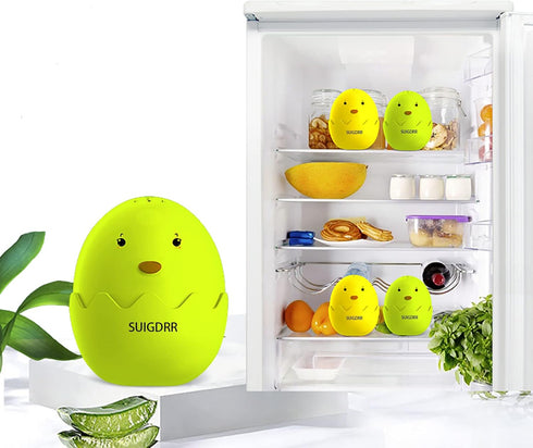 Fridge Deodorizer Fresheners Smell Odor Eliminator,Cute Chick Refrigerator Freezer Deodorizer Odors Absorber Remover (green)...