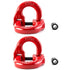 G80 Alloy Steel Coupling Link, 2 Pack 1/4" Hammer Lock Chain Connector, 2645 lbs Working Load Limit,Red...