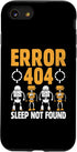 iPhone SE (2020) / 7 / 8 Error 404 Sleep Not Found Robotic Programming Programmer Case...