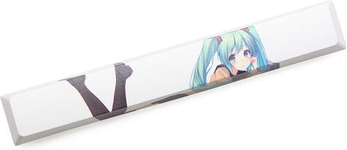 KPREPUBLIC Novelty allover dye subbed Keycaps spacebar pbt custom mechanical keyboard plum blossom miku snowman ink painting matrix Opera (Spaceba...