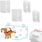 4 Pcs Potty Training Dog Pee Pad Holder for Leg-Lifting Marking Dogs Indoor Training Pad Holder for Small & Large Size Wee Wee Pad, White...