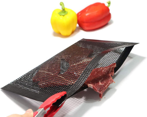 Bluedrop Large BBQ Mesh Bags Non Stick Toaster Baking Bags Barbecue Mat Outdoor Picnic Tool 30x40CM Pack of 2...
