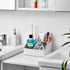 VITVITI Toothbrush Holders for Bathrooms, 6 Slots Toothpaste Bathroom Counter Organizer for Kids, Plastic Bathroom Organizer for Countertop/Sink/V...