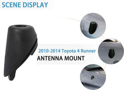 Anina 86392-35040 Antenna Ornament for Toyota 4 Runner 2010 2011 2012 2013 2014 Rubber Antenna Base Bezel Car Radio Antenna Mount Grommet Topper...
