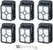 6 Packs 1866 Vacuum Filters Replacement for Bissell CrossWave Vacuum Cleaner, Compare to Part # 1608684...