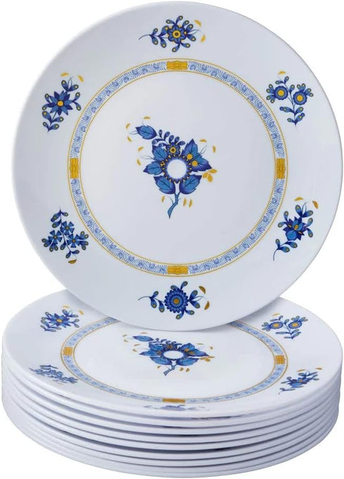 Silver Spoons Flutter Salad Plates, Pink...