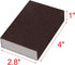 uxcell 8pcs Scouring Pads Non-Scratch Scouring Sponge Scrub Pads 4" x 2.8" for Scouring Kitchens, Dishwashing, Brown...