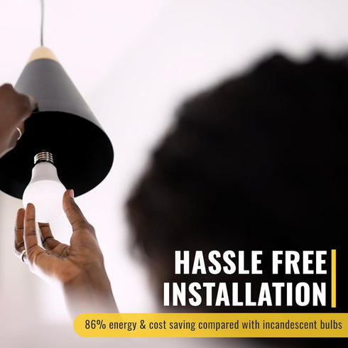 Halco ProLed Led Light Bulbs A19 2 Non Dimmable, Frosted 120V, 60W Equivalent Efficient 9W, 720 Lumen, 15000 Hours, E26, 6 Pack (4000k Cool White)...