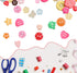 Buttons Resin Buttons 2 and 4 Holes Assorted Buttons for Sewing Crafts DIY Projects Button Painting Craft Buttons (Multiform)...