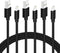Black iPhone Charger Cord, 3-Pack 6FT MFi Certified Fast Charging Cable Data Sync Lightning to USB-A Cable Compatible with iPhone14/13/12/ Mini/Pr...